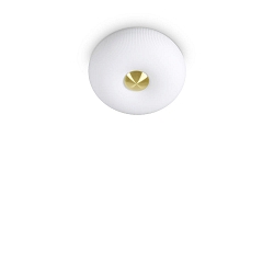 Luminaire de plafond ARIZONA � 2 flammes GX53 IP20, blanche, laiton satin�