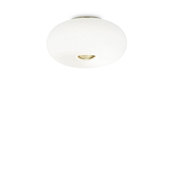 Luminaire de plafond ARIZONA 3 flammes GX53 IP20, blanche, laiton satiné
