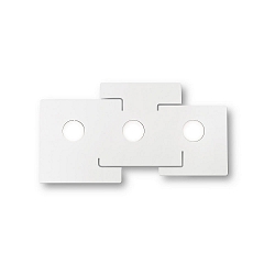 Wall / Ceiling luminaire TOTEM, 3 flames, laser formed metal, incl. GX53 9.5W 3000K, white