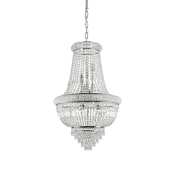 Luminaire à suspension DUBAI 10 flammes E14 IP20, chrome