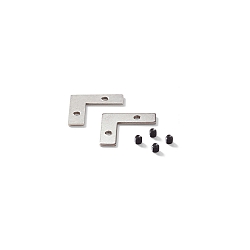 Pi�ce de raccordement SLOT RECESSED, m�tal, noir 