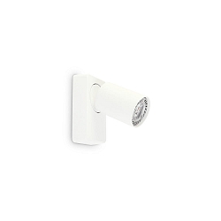 Applique et plafonnier RUDY � 1 flamme, pivotant, rotatif GU10 IP20, blanche, rev�tement en poudre