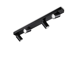 Applique et plafonnier RUDY 4 flammes, pivotant, rotatif GU10 IP20, blanche, rev�tement en poudre
