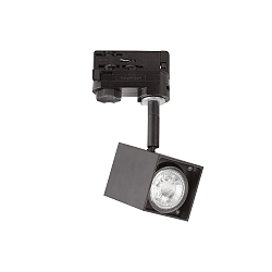 Projecteur triphas� MOUSE TRACK pivotant, rotatif, adaptateur triphas� inclus GU10 IP20, noir 