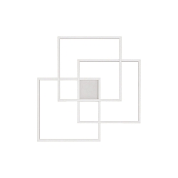 Applique et plafonnier FRAME-2 carré IP20, blanche