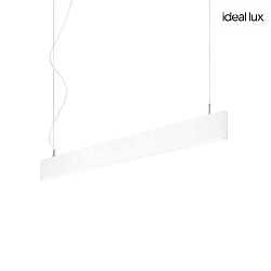 LED pendant luminaire LINUS, 68W 3000K 3850lm 2x104, 1-10V dimmable, white