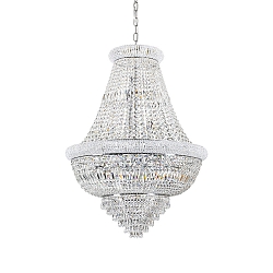 Luminaire à suspension DUBAI 24 flammes E14 IP20, chrome