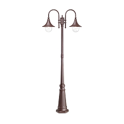 Lampadaire d’extérieur CIMA E27 IP43, marron café