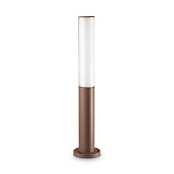 Lampadaire d’extérieur ETERE IP44, marron café, revêtement en poudre