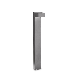 Lampadaire d'extérieur SIRIO BIG G9 IP44, gris, revêtement en poudre