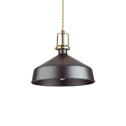 Luminaire à suspension ERIS-1 E27 IP20, or mat, noir 