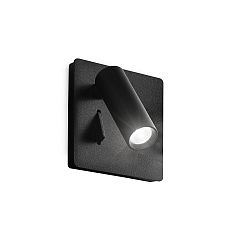 Luminaire d'encastrement mural  LITE pivotant, avec interrupteur IP20, noir 