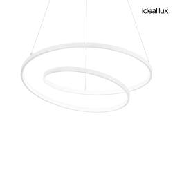Luminaire  suspension OZ 80 rond, rglable IP20, blanche