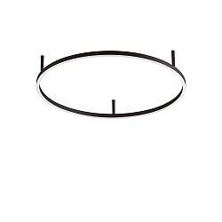 LED ceiling luminaire ORACLE SLIM, Ø 70cm, 35W 3000K 3050lm, black / opal