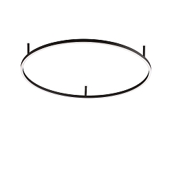 LED ceiling luminaire ORACLE SLIM, Ø 90cm, 51W 3000K 4060lm, black / opal