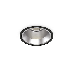 Plafonnier encastré OFF 110 rond IP20, noir 