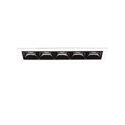Plafonnier encastr� LIKA D14 FI RECESSED TRIM 5 flammes, on/off, avec bordures IP20, blanc mat 
