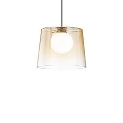 Pendant luminaire FADE with glass diffuser and coulour grade, incl. G9 3W 3000K 300lm, amber