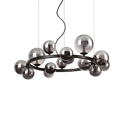 Pendant luminaire PERLAGE, ROUND, Ø 85cm, 14-flame, incl. 14x LED G9 3W 3000K