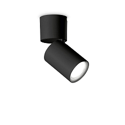 Luminaire de plafond TOBY rotatif, inclinable GU10 IP20, noir  
