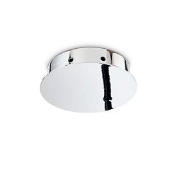 canopy MAGNETICO 8 LUCI round, 8-fold, chrome, polished aluminium