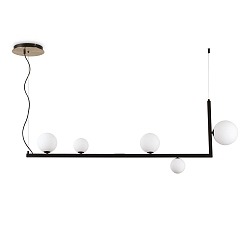 Luminaire à suspension BIRDS SP5 5 flammes, réglable G9 IP20, noir mat 