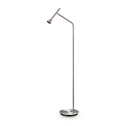 Lampadaire DIESIS pivotant, rotatif, avec interrupteur IP20, nickel 