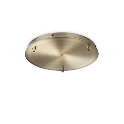 Canop�e ROUND STANDARD � 30CM 3 fois, rond, laiton, bruni