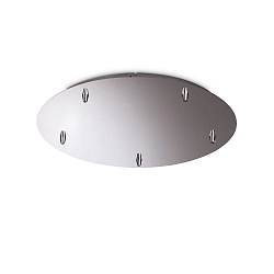 Canop�e ROUND STANDARD � 46CM 5 fois, rond, chrome, brillant