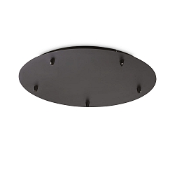Canop�e ROUND STANDARD � 46CM 5 fois, rond, noir mat
