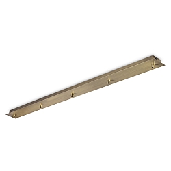 canopy LINEAR STANDARD 5-fold, square, brass, burnished