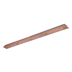canopy LINEAR STANDARD 5-fold, square, copper, burnished