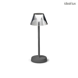 Lampe de table  accu LOLITA TL LED LED IP54, gris gradable