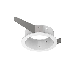 Boîtier intégré BENTO 1 voie, rond, avec carde, blanche
