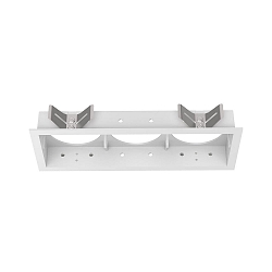 Boîtier intégré BENTO 3 fois, angulaire, avec carde, blanche