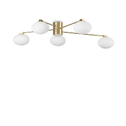 Luminaire de plafond HERMES PL5 5 flammes G9 IP20, laiton