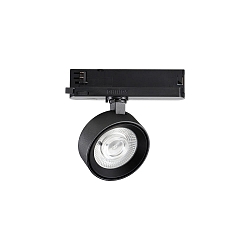 Projecteur triphas� POV TRACK LED rond, avec adaptateur LED IP20, noir 