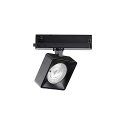 Projecteur triphas� POV TRACK LED carr�, avec adaptateur LED IP20, noir 