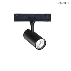 3-phase spot FOX LED LED IP20, black dimmable