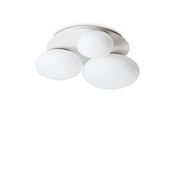 Luminaire de plafond NINFEA PL3 3 flammes GX53 IP20, blanche