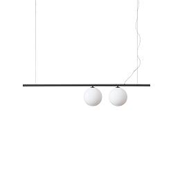 pendant luminaire PERLINE SP2 2 flames G9 IP20, black