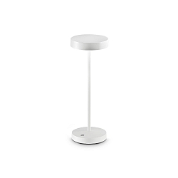 Lampe de table � accu TOFFEE IP54, blanche gradable