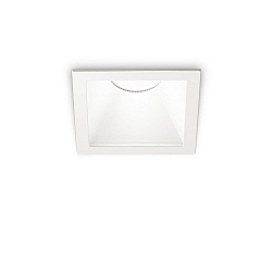 Plafonnier encastr� GAME OUTDOOR TRIM SQUARE 84MM angulaire, rigide, UGR < 19, commutable IP65/IP20, blanche 