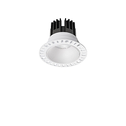 Plafonnier encastr� GAME TRIMLESS ROUND 100MM rond, rigide, affleurant, UGR < 19, commutable IP40/IP20, blanche 