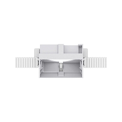 recessed housing ZEUS square, white