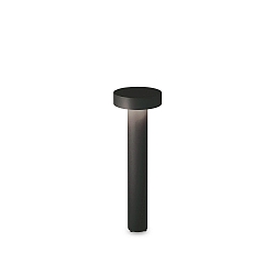 Borne d'éclairage TESLA 60 G9 IP44, noir gradable