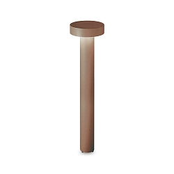 Borne d'éclairage TESLA 80 G9 IP44, marron café gradable