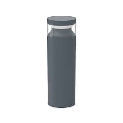 Luminaire en forme de borne BOEING H040 cylindrique, commutable, avec diffuseur IP65, anthrazit, mat 