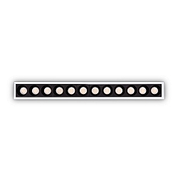 ceiling recessed luminaire LIKA SLIM D12 FI RECESSED TRIM 6 flames, UGR < 19, on/off IP20, white matt 