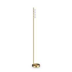 Lampadaire PING PONG IP20, laiton brossé 
